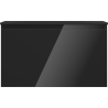 Mexen Orio Badezimmerschrank 80 cm mit Waschbecken Vela, 1 Schublade, schwarz glänzend/schwarz matt - 91A10-08047-1-BF70-W23M71