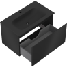 Mexen Orio armadietto da bagno 80 cm con lavabo Vela, 1 cassetto, nero opaco - 91A10-08047-1-BF71-W23M71