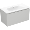 Mexen Orio meuble de salle de bains 90 cm avec lavabo Vela, 1 tiroir, gris mat/blanc mat - 91A10-09047-1-BF62-W23M01