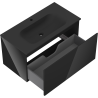 Mexen Orio armadietto da bagno 90 cm con lavabo Vela, 1 cassetto, nero lucido/nero opaco - 91A10-09047-1-BF70-W23M71