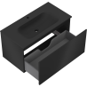 Mexen Orio meuble de salle de bains 90 cm avec lavabo Vela, 1 tiroir, noir mat - 91A10-09047-1-BF71-W23M71