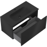 Mexen Orio mobiletto da bagno 90 cm con lavabo Vela, 1 cassetto, nero opaco - 91A10-09047-1-BF71-W23M71
