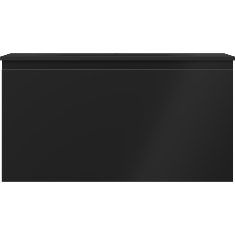 Mexen Orio mobiletto da bagno 90 cm con lavabo Vela, 1 cassetto, nero opaco - 91A10-09047-1-BF71-W23M71