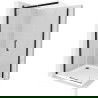 Mexen Omega schuifdouchecabine 100 x 100 cm, transparant, zwart + Flat douchebak, wit - 825-100-100-70-00-4010B