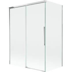 Mexen Rox klizni paravan za kadu s 2 vrata, klizni 120 + 70 x 150 cm, proziran, krom - 8C9-120-070-01-00