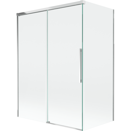 Mexen Rox parawan nawannowy 2-skrzydłowy rozsuwany 120 + 70 x 150 cm, transparent, chrom - 8C9-120-070-01-00
