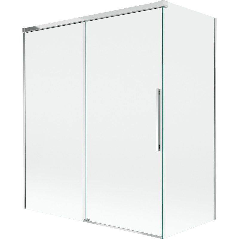 Mexen Rox klizna za kadu 2-krilna klizna 140 + 70 x 150 cm, prozirna, krom - 8C9-140-070-01-00