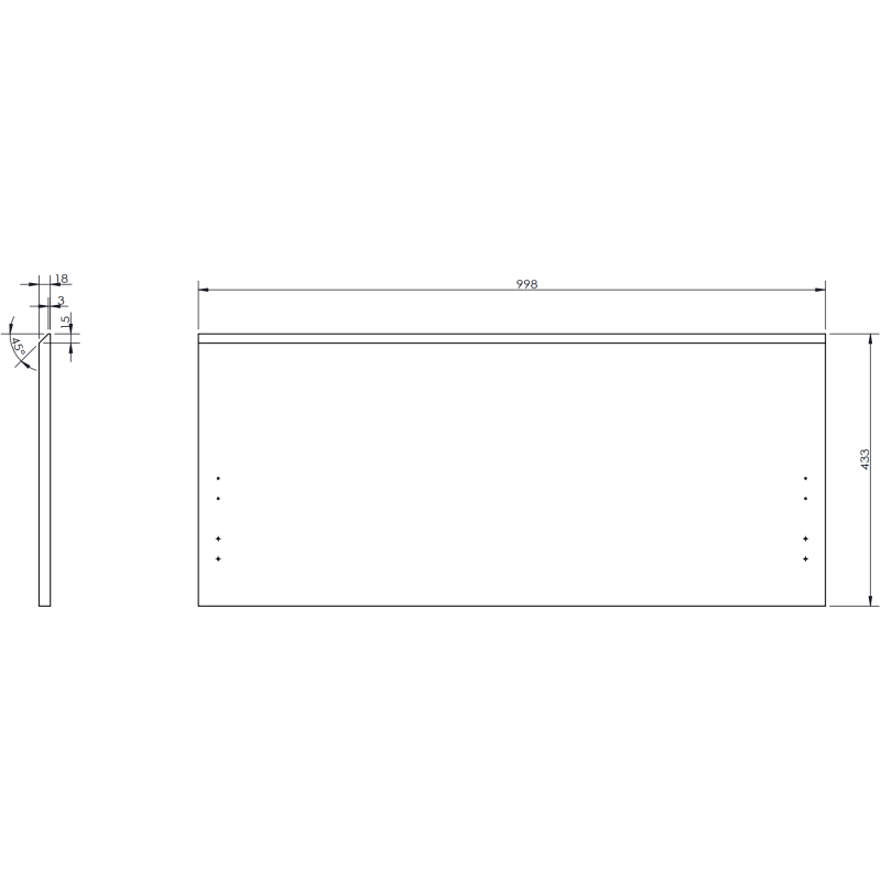 Mexen Orio kopalniška omarica 100 cm z umivalnikom Vela, 1 predal, siva mat/bela mat - 91A10-10047-1-BF62-W23M01