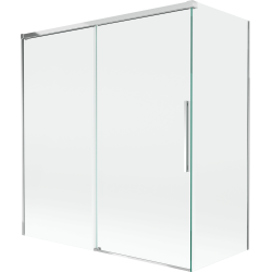 Mexen Rox klizni paravan za tuš 2-krilni klizni 150 + 70 x 150 cm, proziran, krom - 8C9-150-070-01-00