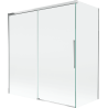 Mexen Rox Duschwand für die Badewanne, 2-teilig, verschiebbar, 150 + 70 x 150 cm, transparent, Chrom - 8C9-150-070-01-00