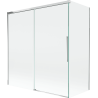 Mexen Rox parawan nawannowy 2-skrzydłowy rozsuwany 150 + 70 x 150 cm, transparent, chrom - 8C9-150-070-01-00
