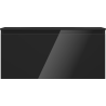 Mexen Orio bathroom cabinet 100 cm with Vela sink, 1 drawer, black gloss/black matte - 91A10-10047-1-BF70-W23M71
