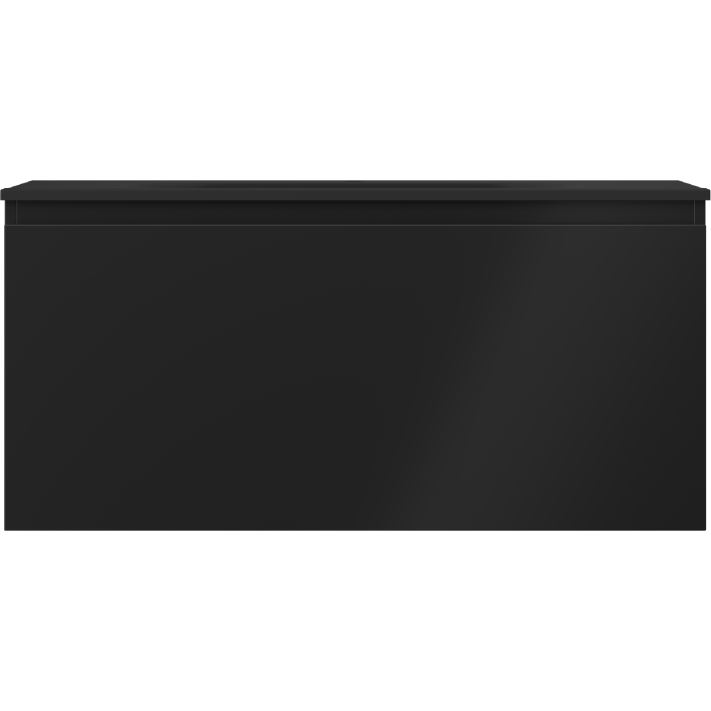 Mexen Orio badkamerkast 100 cm met wastafel Vela, 1 lade, zwart mat - 91A10-10047-1-BF71-W23M71