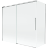 Mexen Rox parawan nawannowy 2-skrzydłowy rozsuwany 170 + 70 x 150 cm, transparent, chrom - 8C9-170-070-01-00