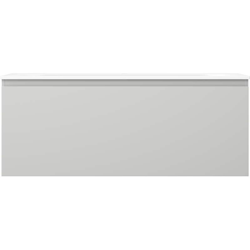 Mexen Orio badrumsskåp 120 cm med handfat Vela, 1 låda, grå matt/vit matt - 91A10-12047-1-BF62-W23M01