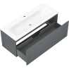 Mexen Orio meuble de salle de bains 120 cm avec lavabo Vela, 1 tiroir, graphite mat/blanc mat - 91A10-12047-1-BF66-W23M01