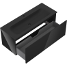 Mexen Orio bathroom cabinet 120 cm with Vela washbasin, 1 drawer, black gloss/black matte - 91A10-12047-1-BF70-W23M71
