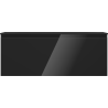 Mexen Orio Badezimmerschrank 120 cm mit Waschbecken Vela, 1 Schublade, Schwarz Glanz/Schwarz Matt - 91A10-12047-1-BF70-W23M71