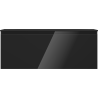 Mexen Orio bathroom cabinet 120 cm with Vela washbasin, 1 drawer, black gloss/black matte - 91A10-12047-1-BF70-W23M71