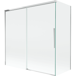 Mexen Rox 2-krilni klizni zid za kadu 160 + 75 x 150 cm, proziran, krom - 8C9-160-075-01-00