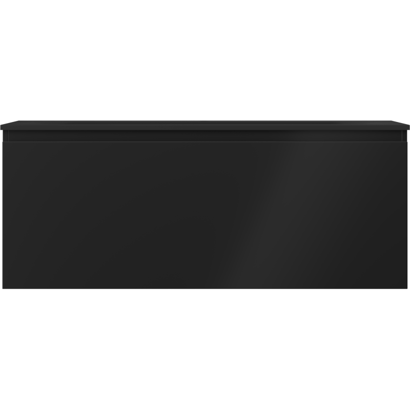 Mexen Orio meuble de salle de bain 120 cm avec lavabo Vela, 1 tiroir, noir mat - 91A10-12047-1-BF71-W23M71