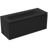 Mexen Orio meuble de salle de bain 120 cm avec lavabo Vela, 1 tiroir, noir mat - 91A10-12047-1-BF71-W23M71