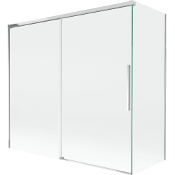 Mexen Rox dvosklopni tuš paravan klizni 170 + 75 x 150 cm, proziran, krom - 8C9-170-075-01-00