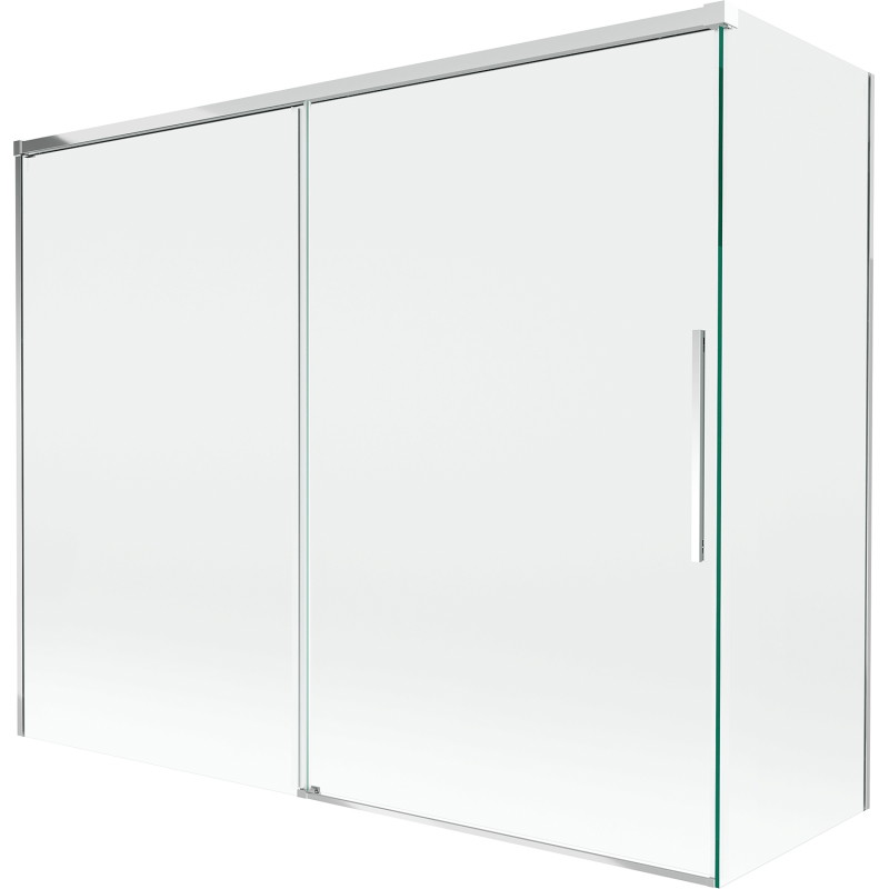 Mexen Rox klizna zavjesa za tuš 2-krilna klizna 190 + 80 x 150 cm, prozirna, krom - 8C9-190-080-01-00
