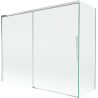 Mexen Rox parawan nawannowy 2-skrzydłowy rozsuwany 190 + 80 x 150 cm, transparent, chrom - 8C9-190-080-01-00