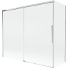 Mexen Rox parawan nawannowy 2-skrzydłowy rozsuwany 180 + 90 x 150 cm, transparent, chrom - 8C9-180-090-01-00