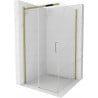 Mexen Omega Schiebeduschkabine 100 x 100 cm, transparent, gold - 825-100-100-50-00
