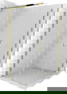 Mexen Omega douchecabine schuifdeur 100 x 100 cm, transparant, goud - 825-100-100-50-00