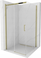 Mexen Omega klizna tuš kabina 100 x 100 cm, prozirna, zlatna - 825-100-100-50-00