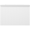 Mexen Rivel Badezimmerschrank 70 cm mit Waschbecken Otis, 1 Schublade, geriffelt, weiß matt - 91A20-07047-1-BF01-W18M01