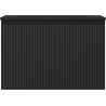 Mexen Rivel Badezimmerschrank 70 cm mit Waschbecken Otis, 1 Schublade, geriffelt, schwarz matt - 91A20-07047-1-BF71-W18M71