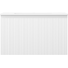 Mexen Rivel Badezimmerschrank 80 cm mit Waschbecken Otis, 1 Schublade, geriffelt, weiß matt - 91A20-08047-1-BF01-W18M01