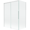 Mexen Rox parawan nawannowy 2-skrzydłowy rozsuwany 120 + 70 x 150 cm, transparent, biały - 8C9-120-070-20-00