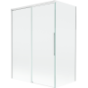 Mexen Rox paroi de douche à 2 volets coulissants 120 + 70 x 150 cm, transparent, blanc - 8C9-120-070-20-00
