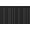 Mexen Rivel badkamerkast 80 cm met wastafel Otis, 1 lade, geribbeld, zwart mat - 91A20-08047-1-BF71-W18M71