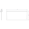 Mexen Rivel Badezimmerschrank 100 cm mit Waschbecken Otis, 1 Schublade, geriffelt, weiß matt - 91A20-10047-1-BF01-W18M01