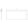 Mexen Rivel badkamerkast 100 cm met wastafel Otis, 1 lade, gegroefd, wit mat - 91A20-10047-1-BF01-W18M01