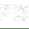 Mexen Rivel badkamerkast 100 cm met wastafel Otis, 1 lade, gegroefd, wit mat - 91A20-10047-1-BF01-W18M01