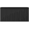 Mexen Rivel Badezimmerschrank 100 cm mit Waschbecken Otis, 1 Schublade, geriffelt, schwarz matt - 91A20-10047-1-BF71-W18M71