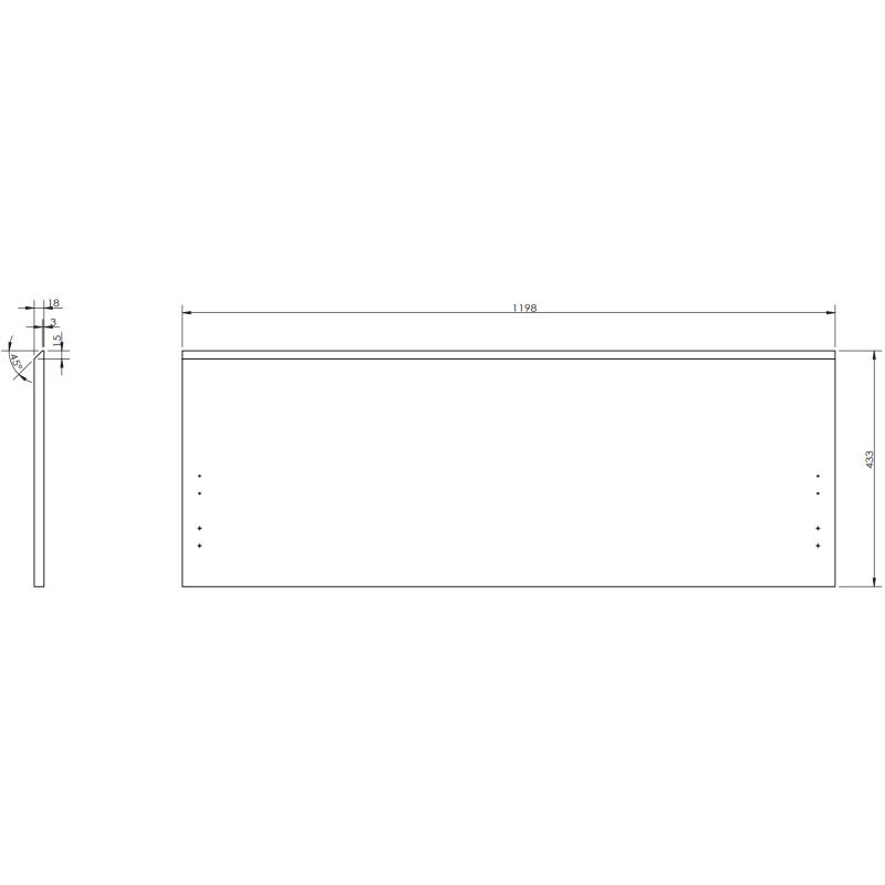 Mexen Rivel szafka łazienkowa 120 cm z umywalką Otis, 1 szuflada, ryflowana , grafit mat/biała mat - 91A20-12047-1-BF66-W18M0