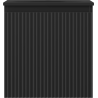 Mexen Rivel badkamerkast 45 cm met wastafel Vela, 1 lade, geribbeld, zwart mat - 91A20-04547-1-BF71-W23M71