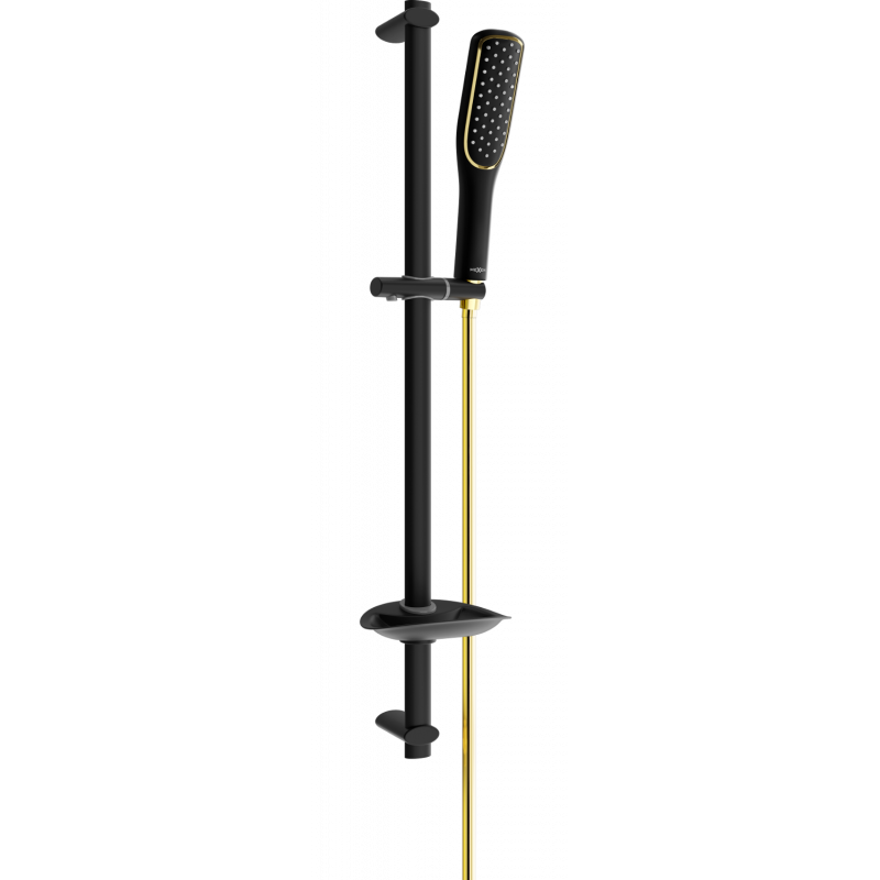 Mexen DB49 verstellbares Duschset, schwarz/gold - 785494584-57