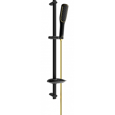 Mexen DB49 verstellbares Duschset, schwarz/gold - 785494584-57
