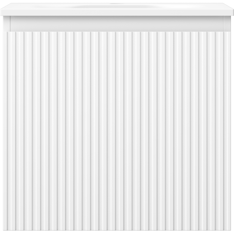 Mexen Rivel mobile bagno 50 cm con lavabo Vela, 1 cassetto, scanalato, bianco opaco - 91A20-05047-1-BF01-W23M01