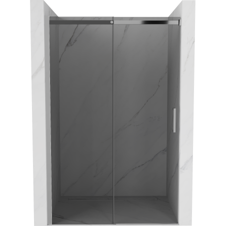 Mexen Omega schuif douchedeur 130 cm, grafiet, chroom - 825-130-000-01-40