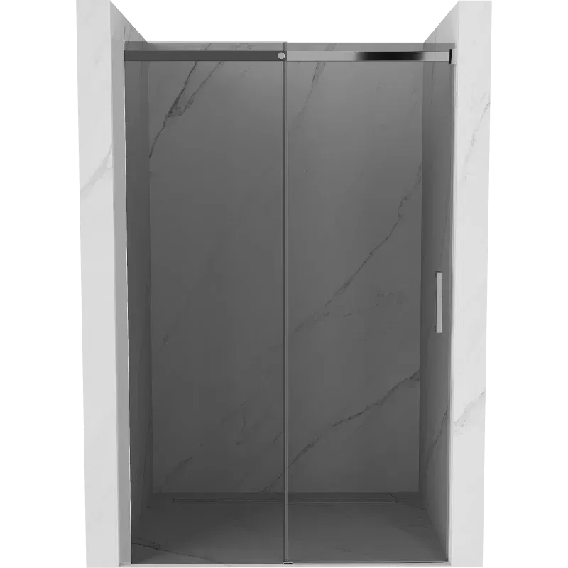 Mexen Omega schuifdouchedeur 150 cm, grafiet, chroom - 825-150-000-01-40